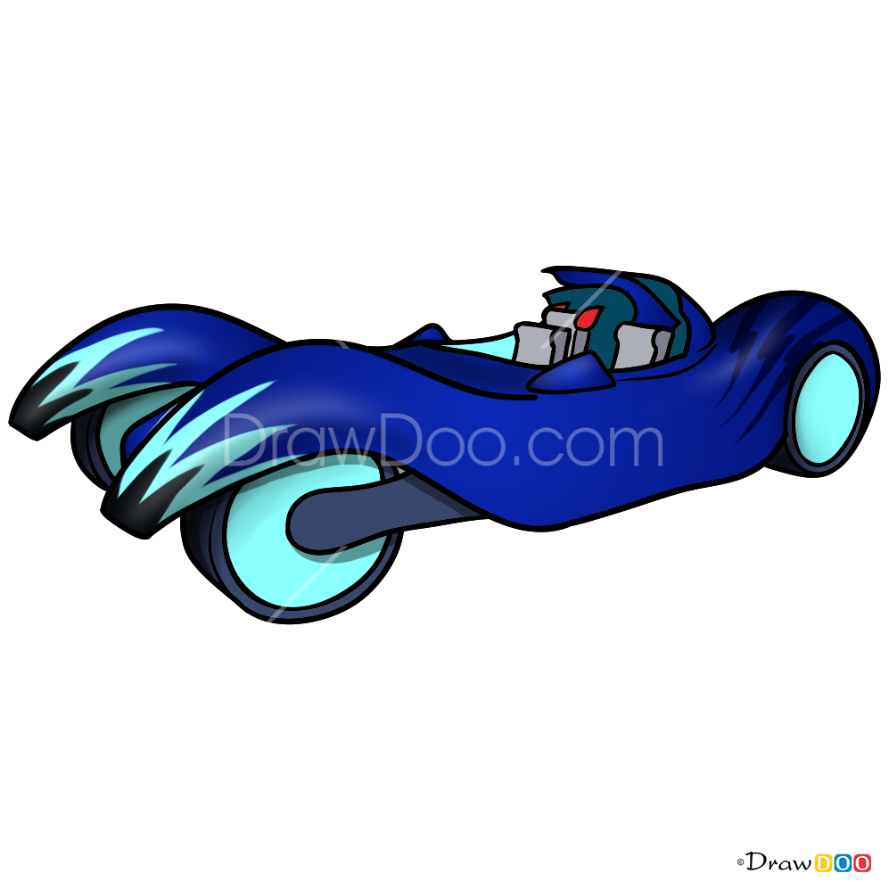 How to Draw CatCar, PJ Masks